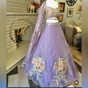 Purple lehenga
